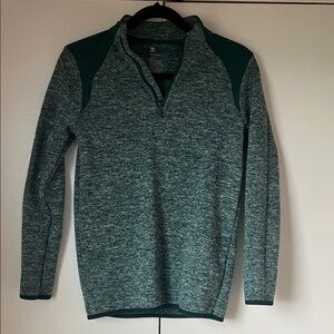 All in Motion Kids' Green Heathered Pullover Sweater